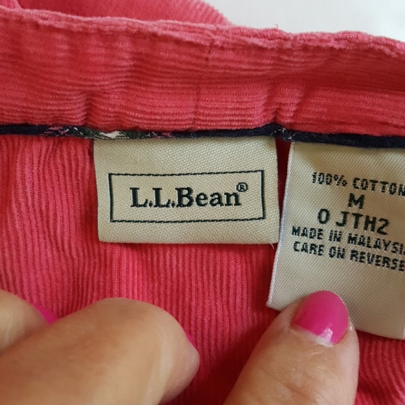 Corodroy salmon colored shirt by LL bean - Picture 4 of 4